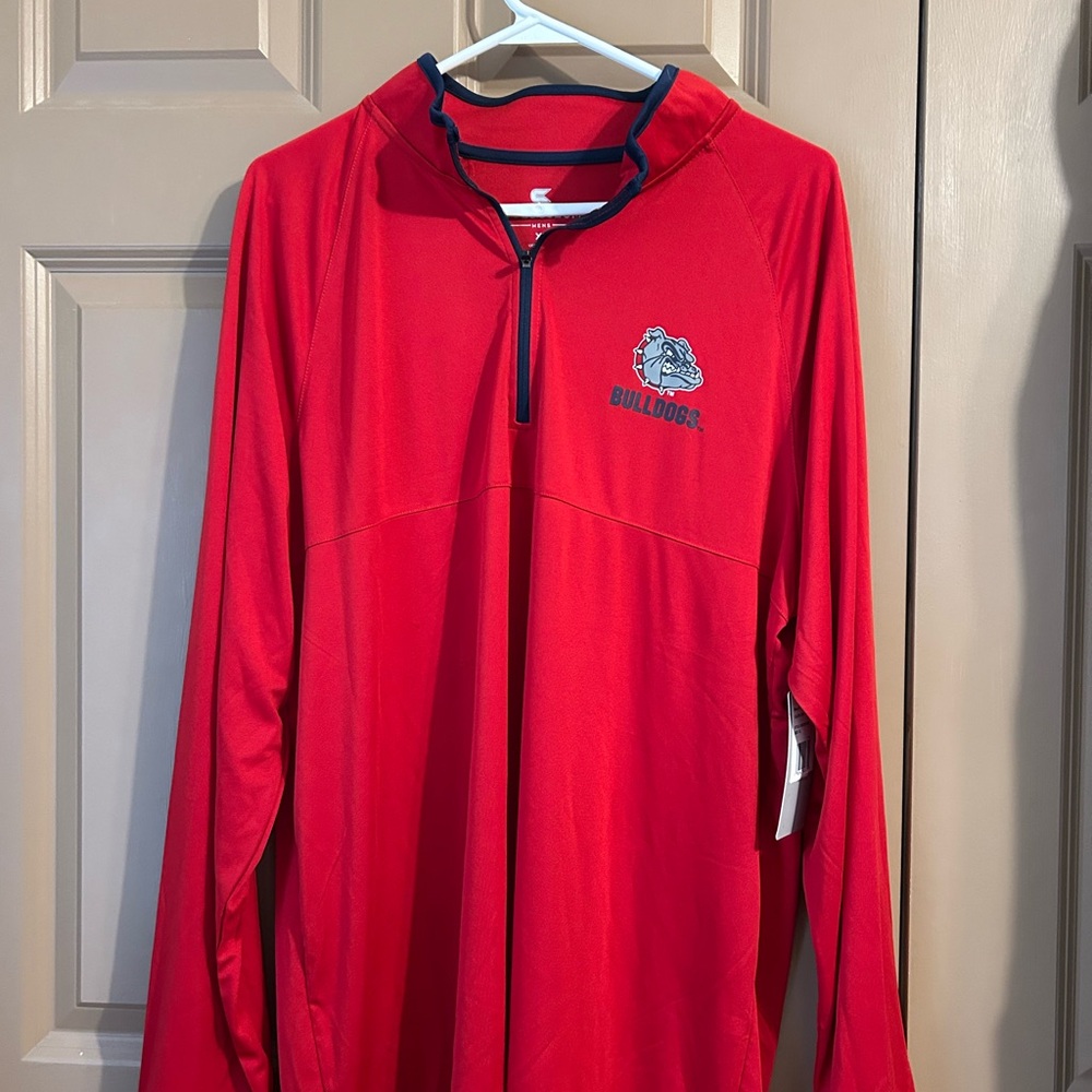 Colosseum Red Bulldogs Long Sleeve Quarter-Zip Pullover